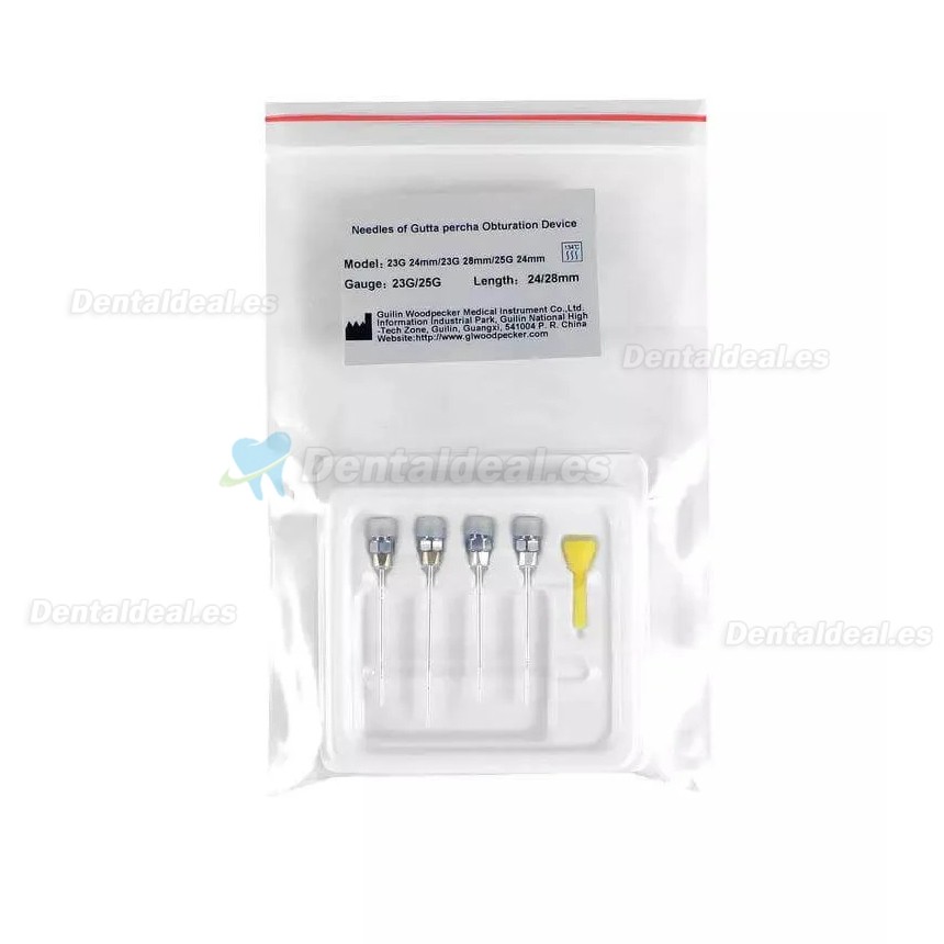 4 Piezas Agujas para Pistola de Gutapercha compatibles con Woodpecker Fi-G Sistema de Obturaci&oacute;n Endod&oacute;ntica